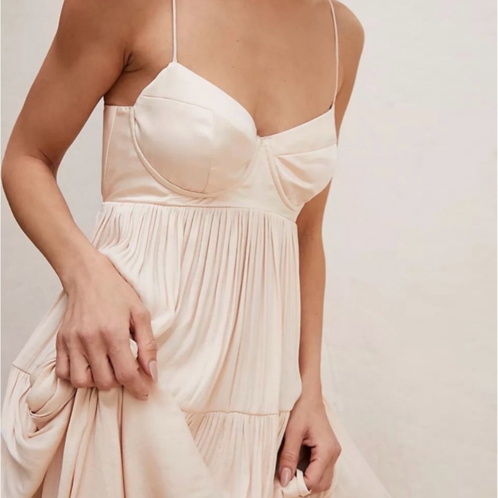 Flowy Champagne Gown